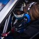 Loni Unser and Thomas chatting before track time.